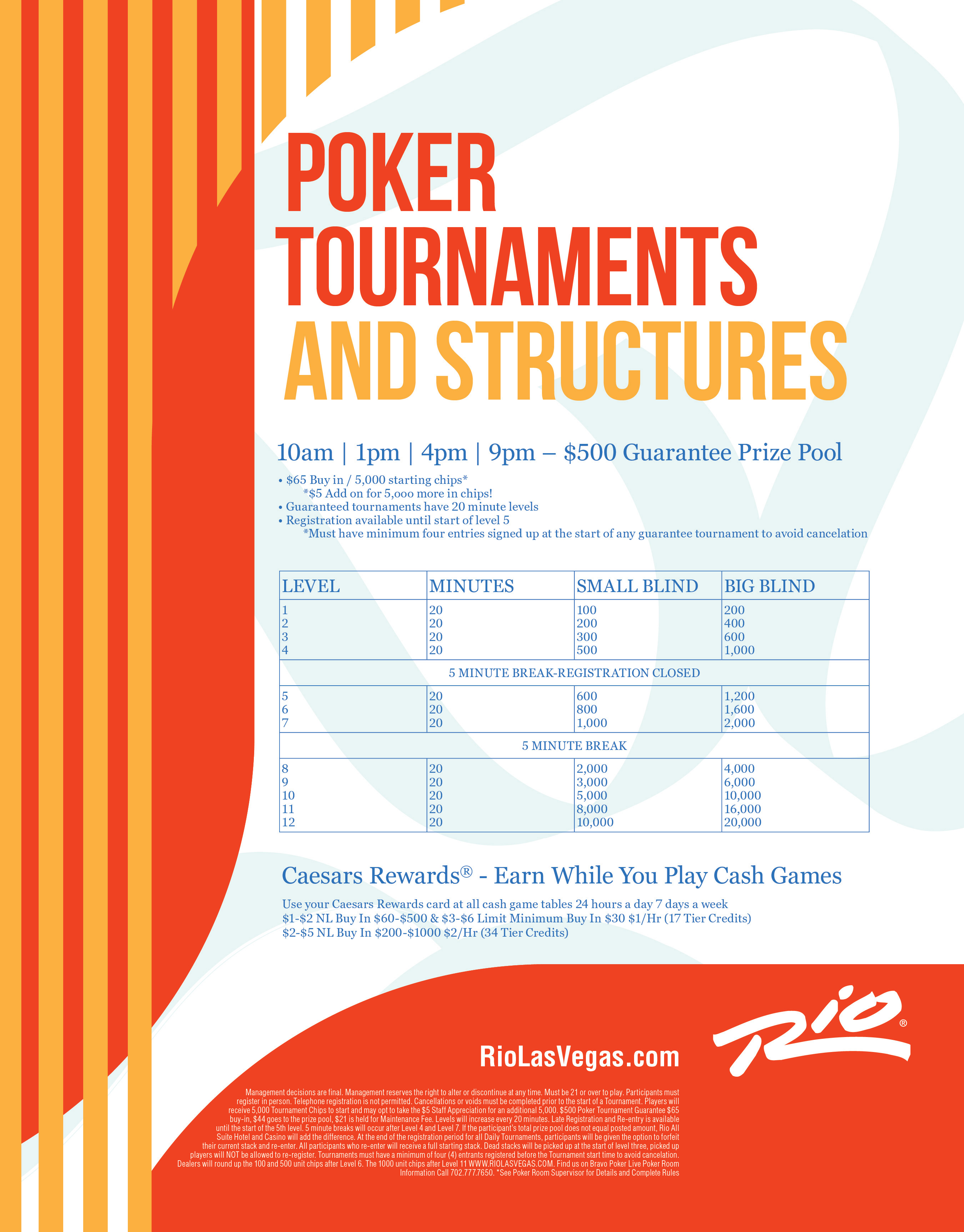 Las Vegas Poker & WSOP Tournaments Rio AllSuite Hotel & Casino